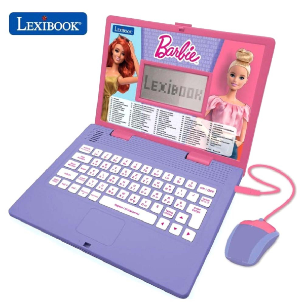 Lexibook Εκπαιδευτικό Δίγλωσσο Laptop Barbie